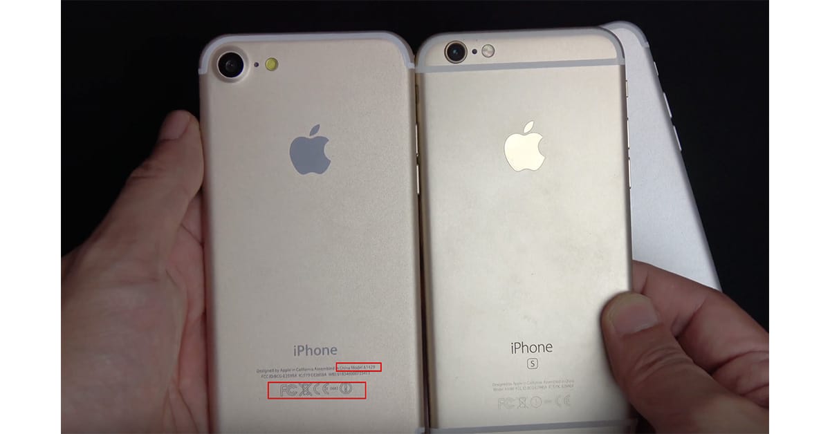 Fake iPhone 7 model number