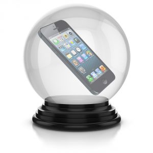 iPhone in crystal ball