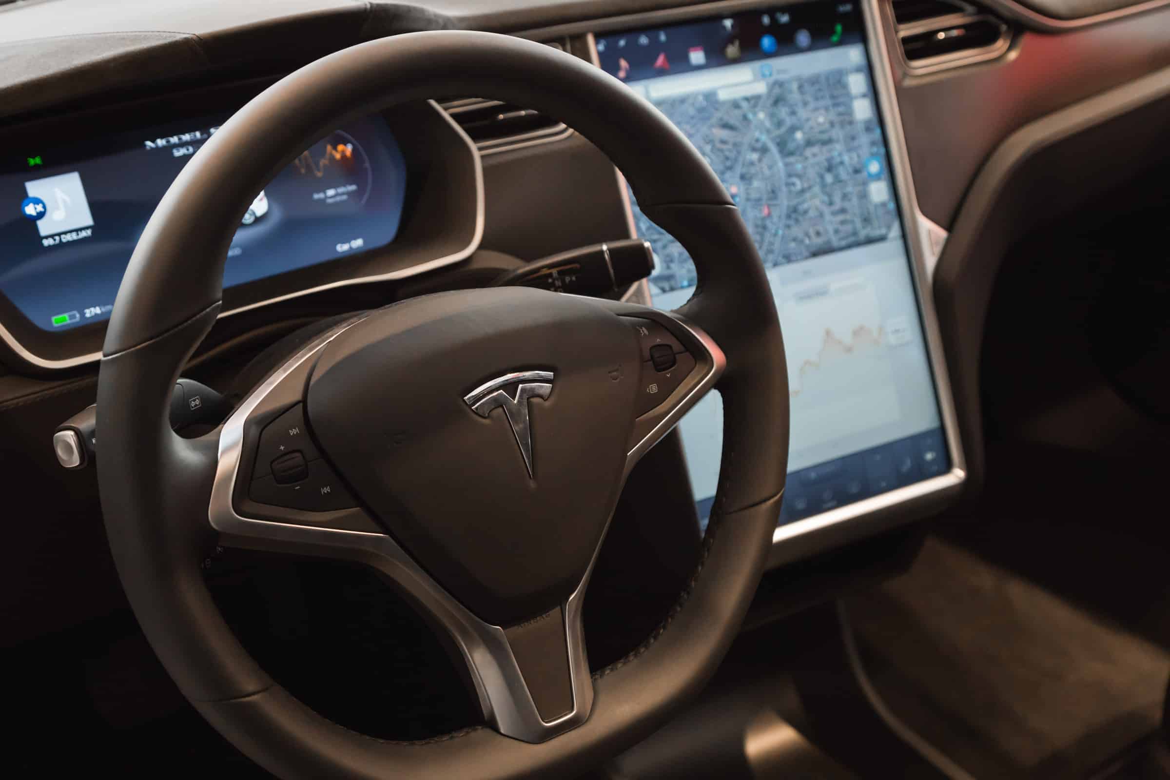Inside a Tesla Model S cockpit