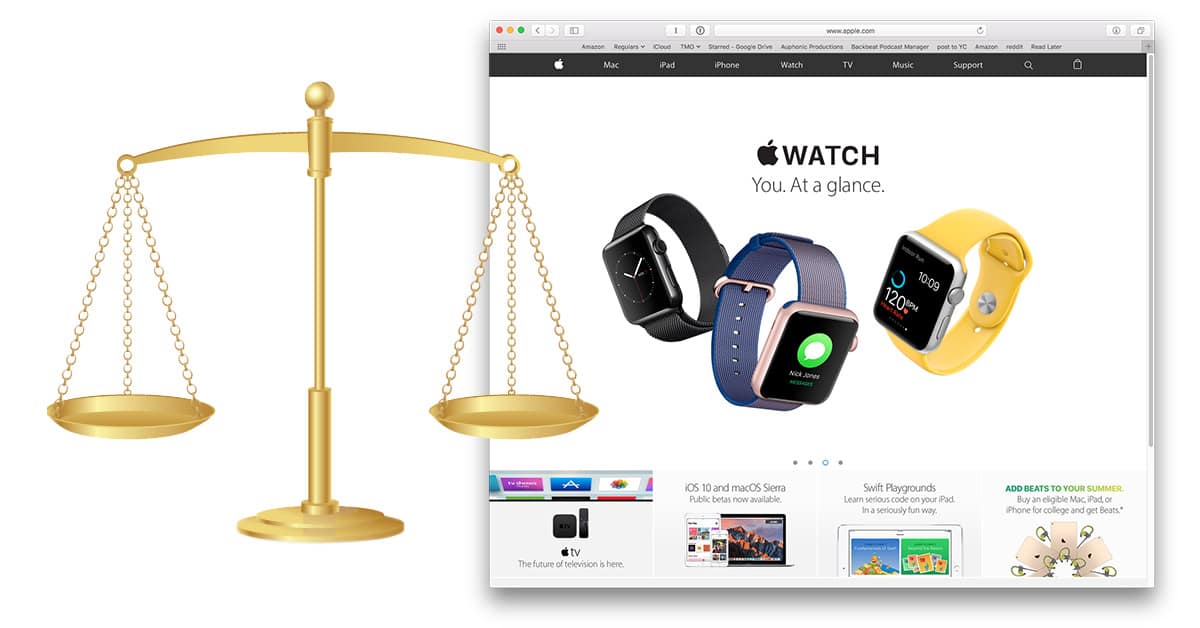 Apple Sued for Using Carousel Effect on Website