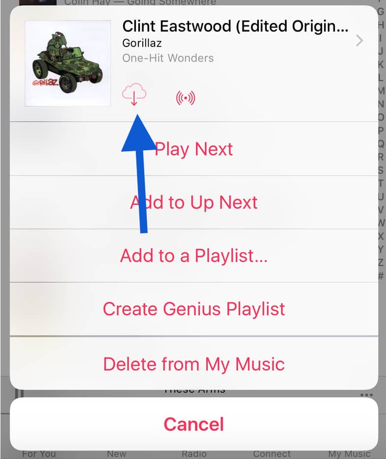 iOS Music Cloud Icon