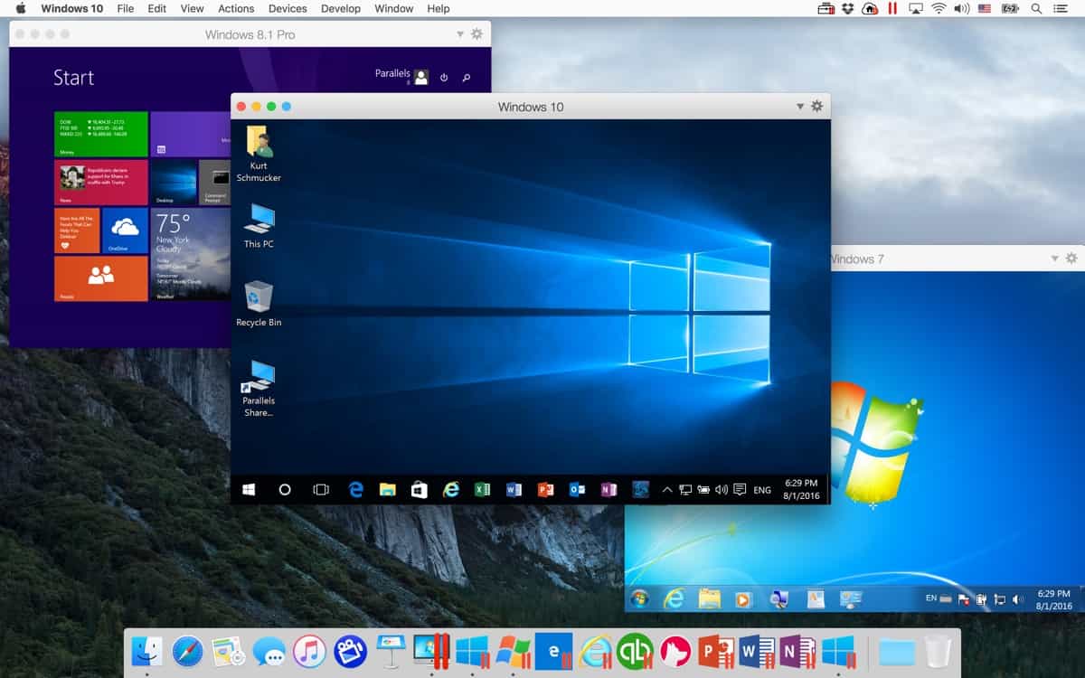 Parallels Desktop 12 Supports Windows 10 and macOS Sierra