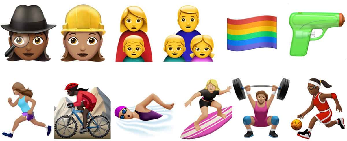 Sample from Apple's New Emojis in iOS 10