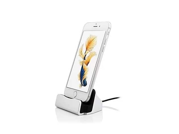 iPhone Charging Dock Station (Silver): $17.98