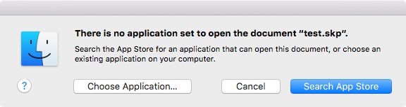 OS X Choose Application Dialog