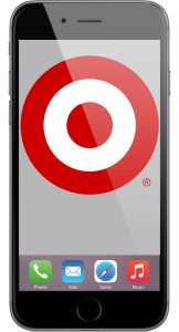iPhone with Target Logo