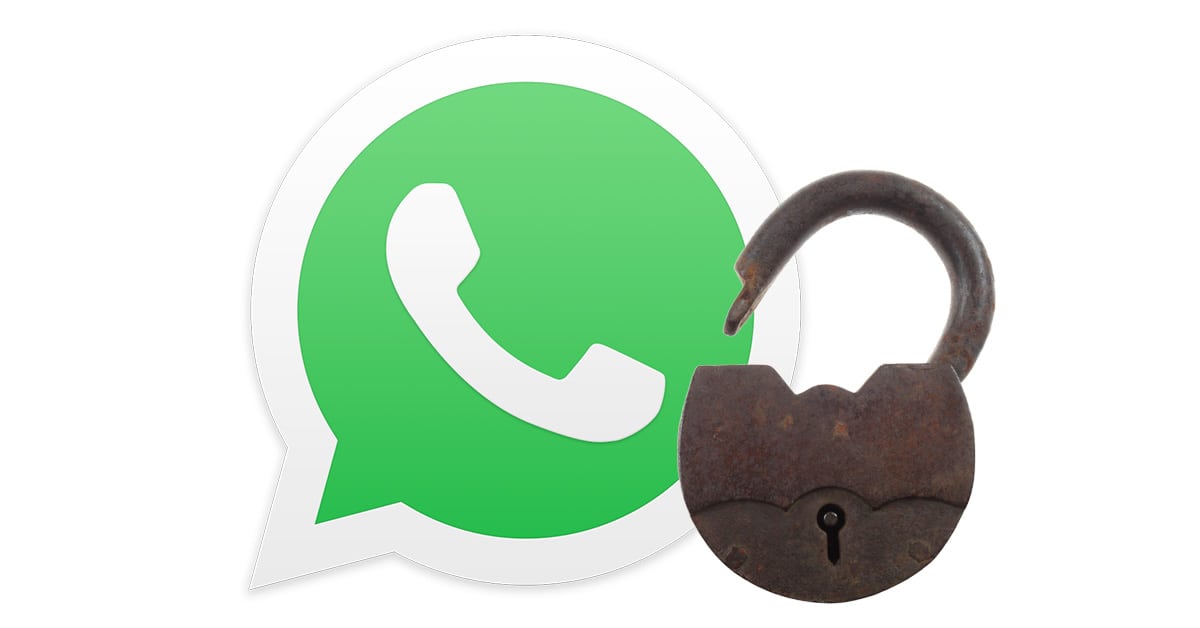 WhatsApp open padlock