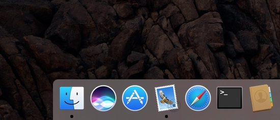 macOS Sierra Siri Dock