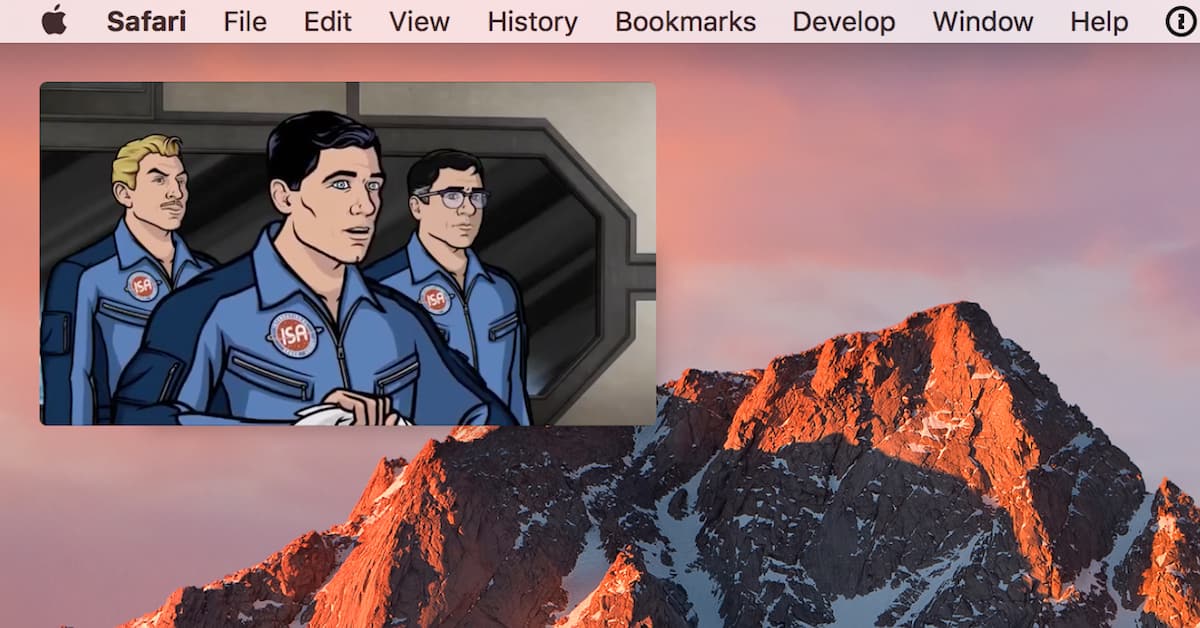 macOS Sierra: Using Picture-in-Picture