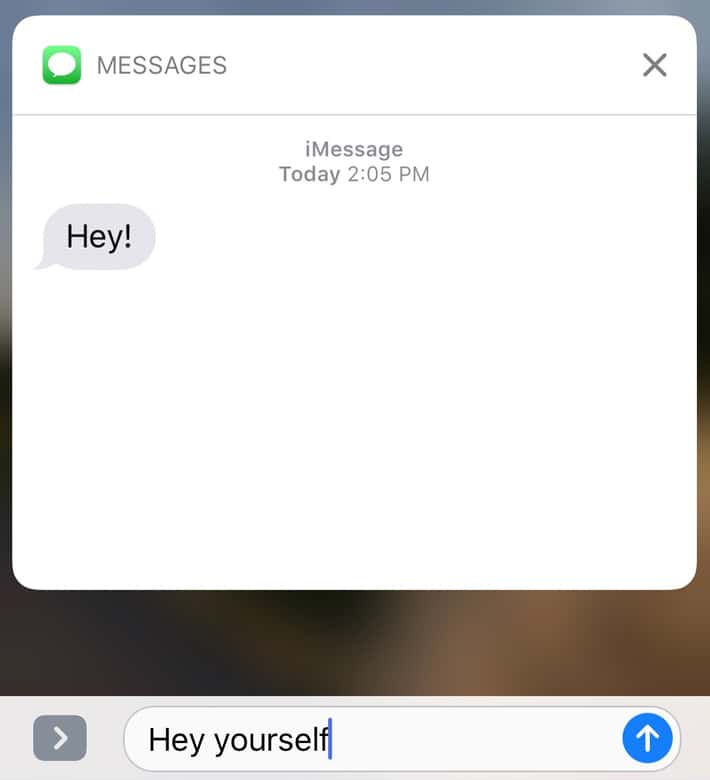 Reply to text on iOS 10 Lock Screen