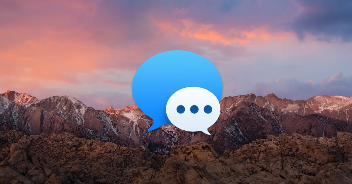macOS: Saving Out Messages Conversations
