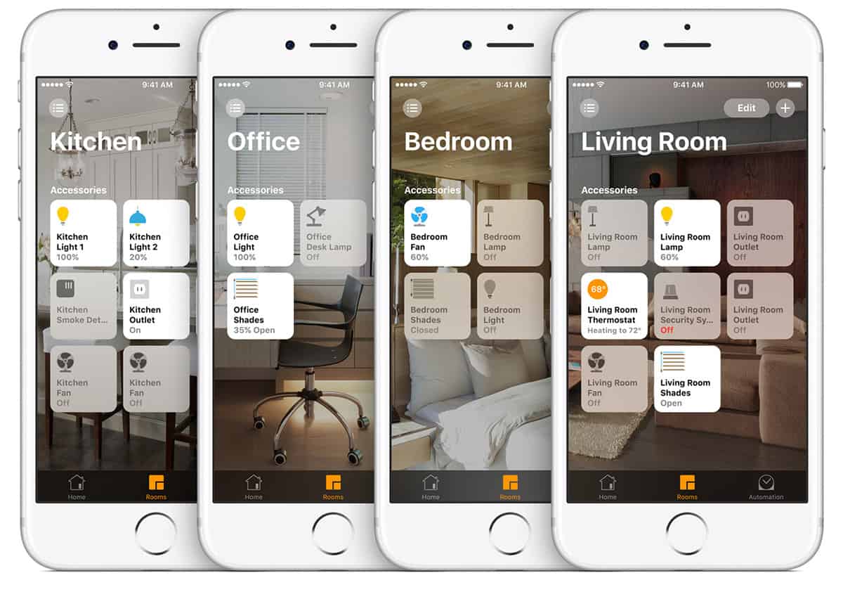 homekit rooms devices