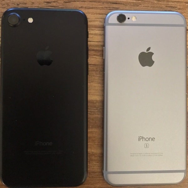 iPhone 7, 6s, side-by-side