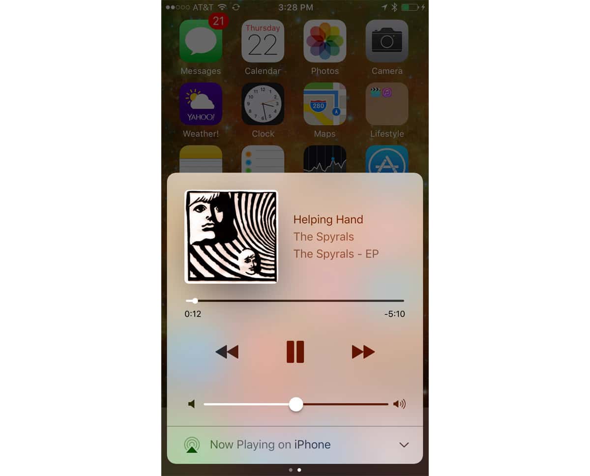 Where Did Music Controls in iOS 10 Control Center Go? – Swipe Left, Dude