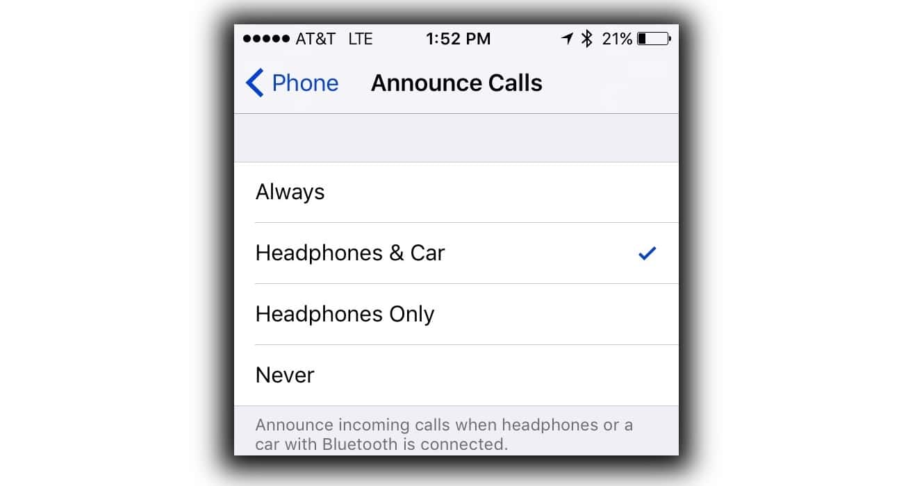 iOS 10 GM Adds “Announce Calls” Feature
