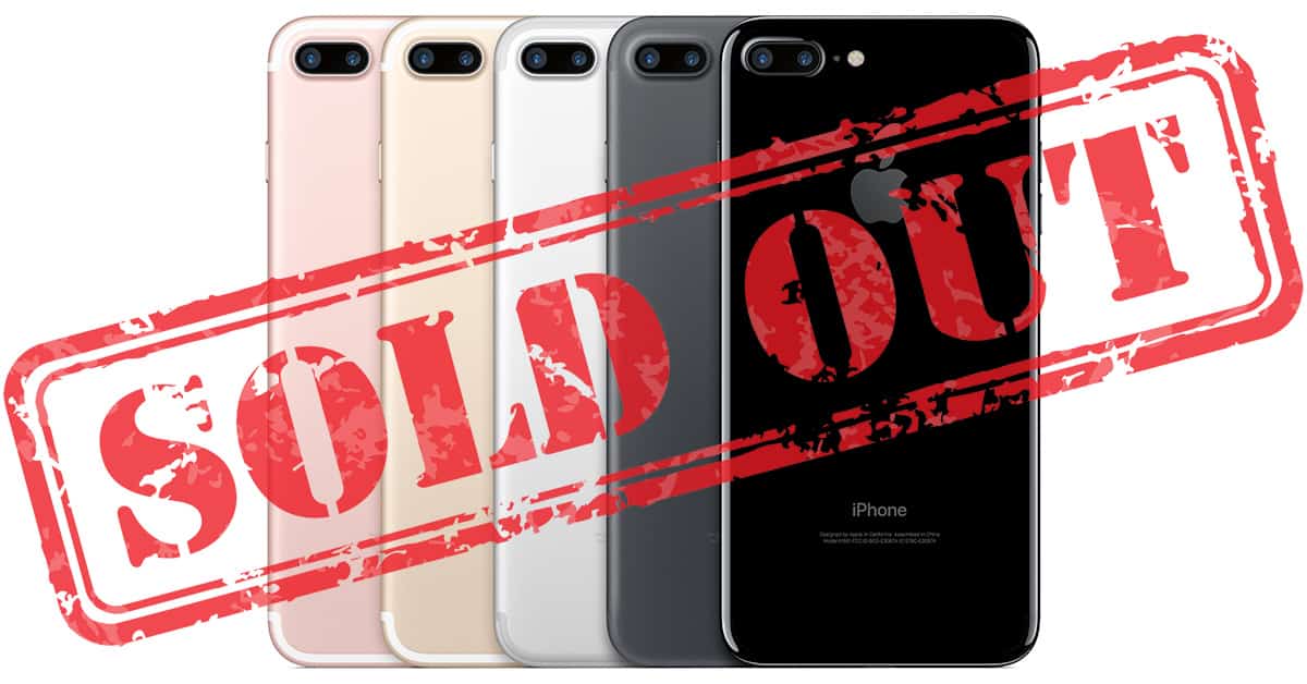 iPhone 7 sold out
