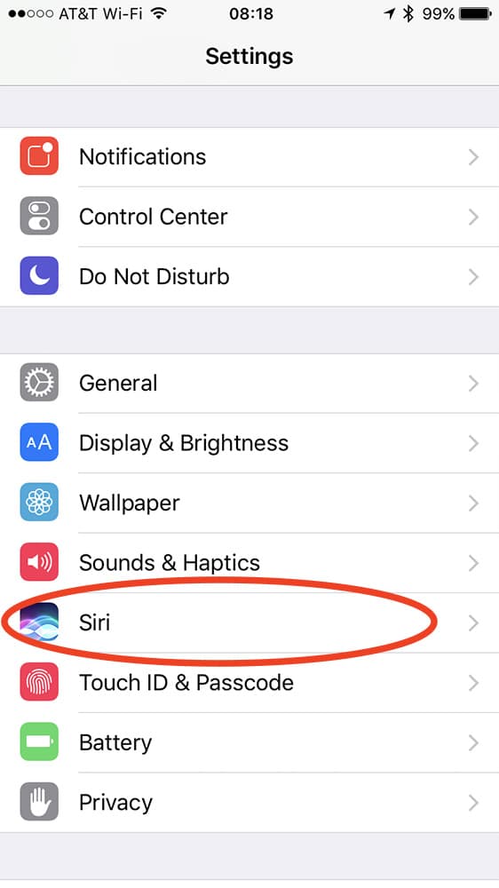 iOS 10 Siri App Support is in Settings