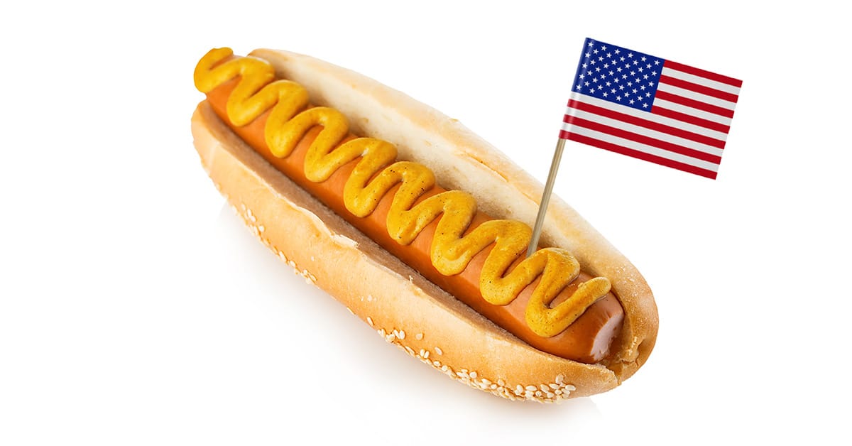 Labor Day hot dog