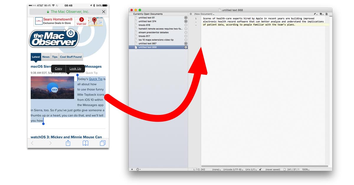 and macOS Sierra support a new feature called Universal Clipboard that lets you copy text How to Set Up Universal Clipboard for Your Mac and iOS Devices