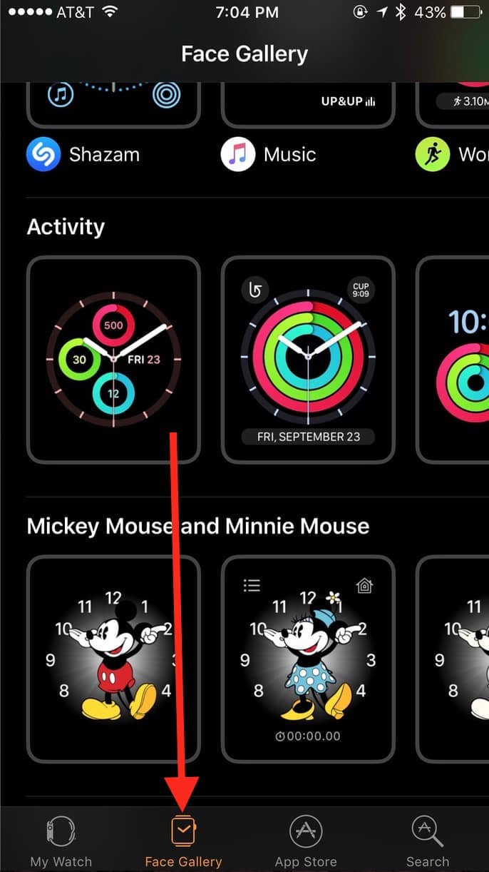 Apple Watch watchOS 3 Watch app Face Gallery