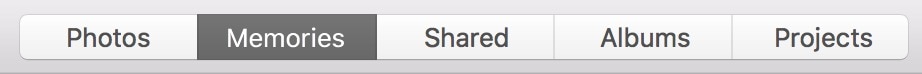 macOS Sierra Photos Memories tab