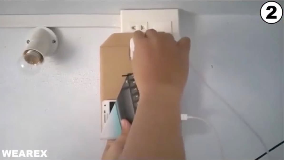Do it yourself charger holder