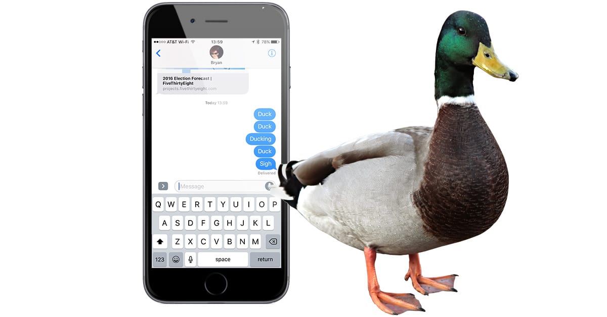 iOS: How to Convince Ducking Autocorrect You Don’t Mean Duck