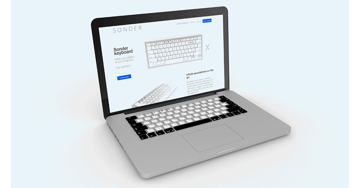 Sonder E Ink keyboard in MacBook Pro