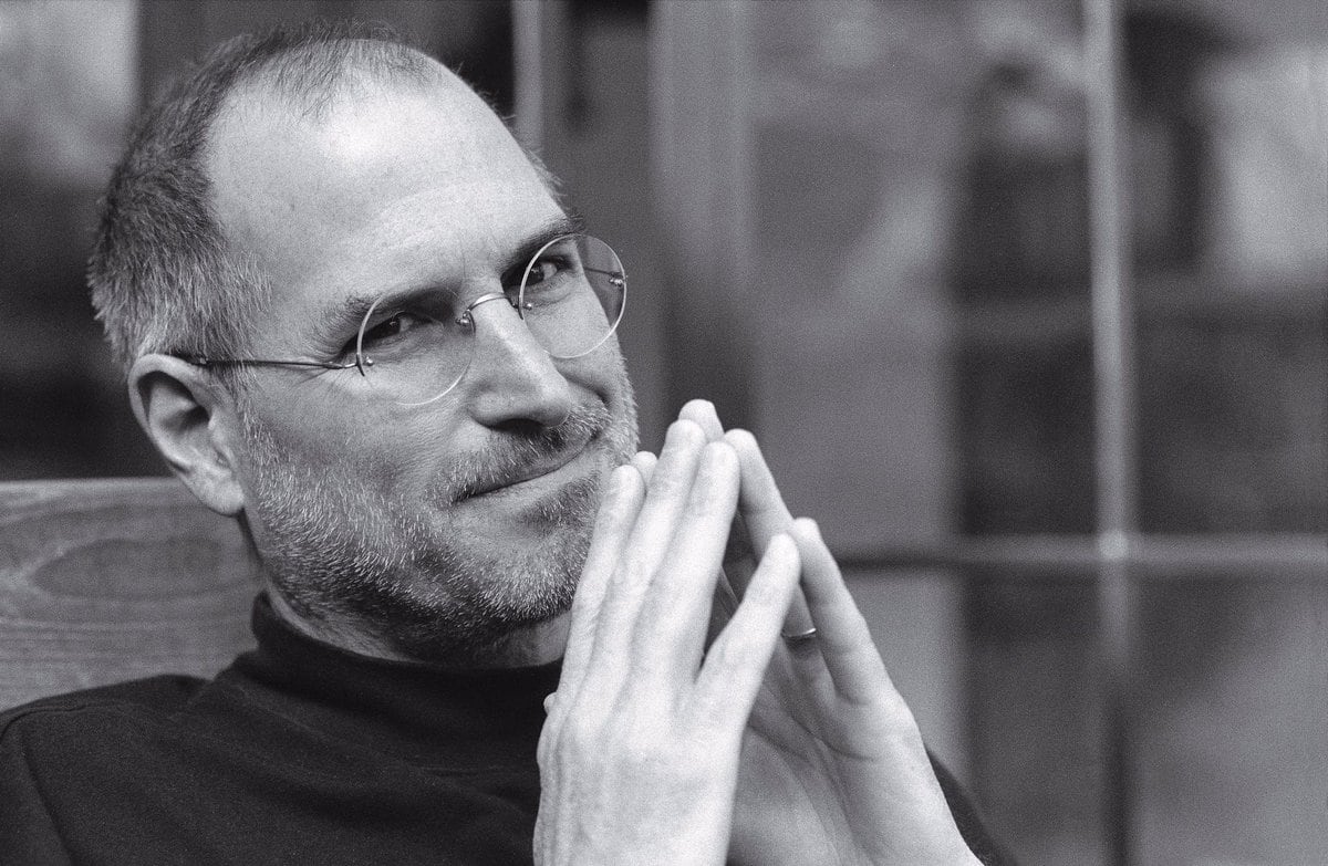 Steve Jobs with Steepled Fingers