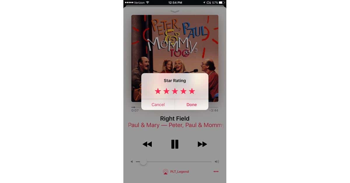 iOS 10.2 Beta Brings Star Ratings Back to Music App
