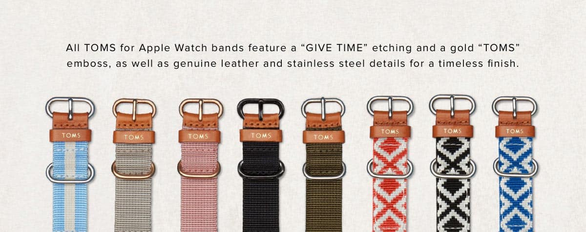 TOMS Apple Watch Straps