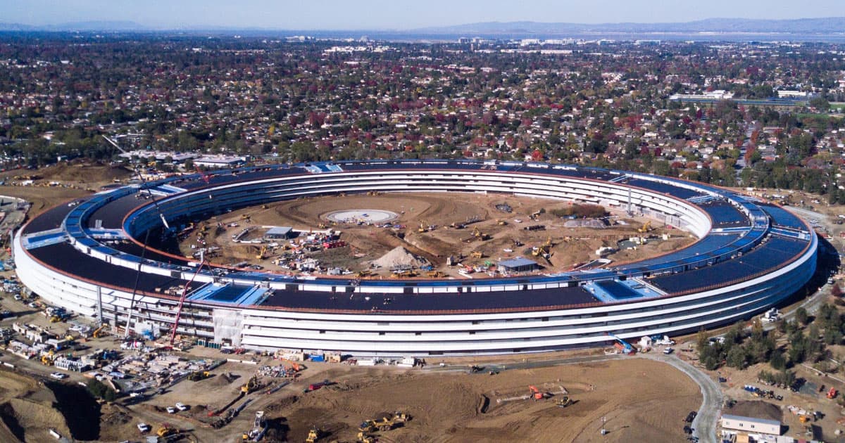 TMO Drone Shot of Apple Campus 2.0