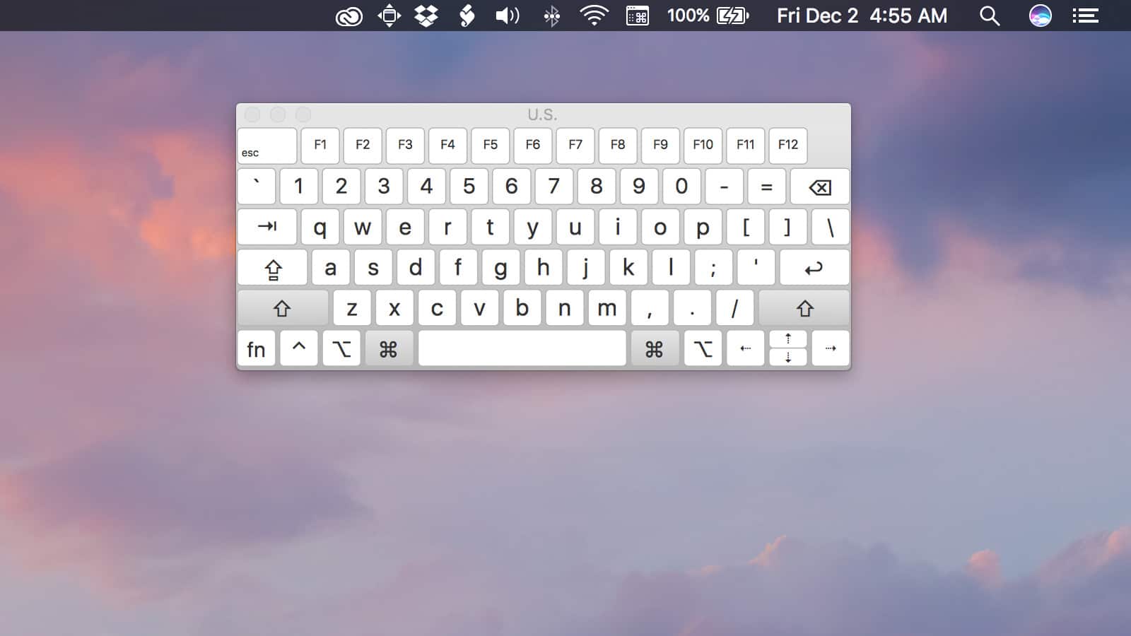 keyboard viewer sierra