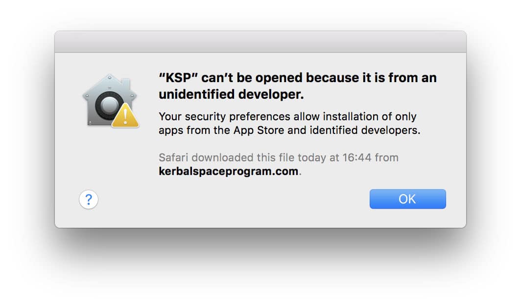 macOS Sierra stopping an unsigned app from launching