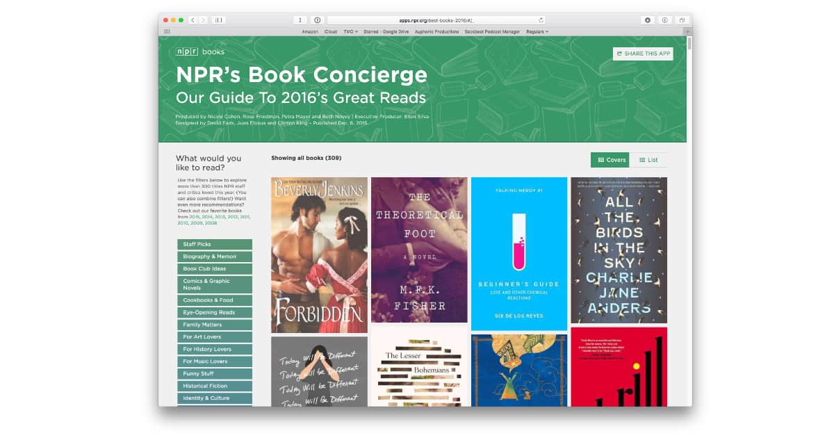 Find Everything You Want to Read on NPR’s Book Concierge List