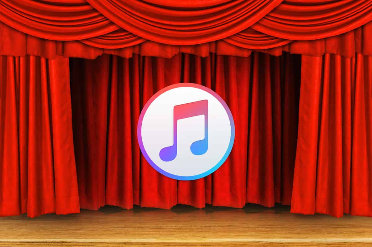 iTunes logo in theater