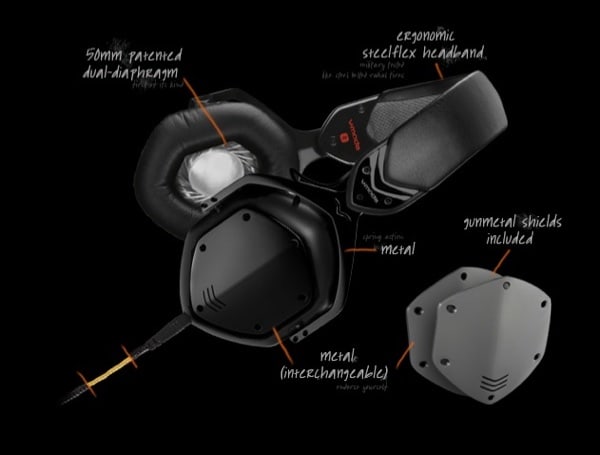 V-Moda Crossfade LP2 headphones.