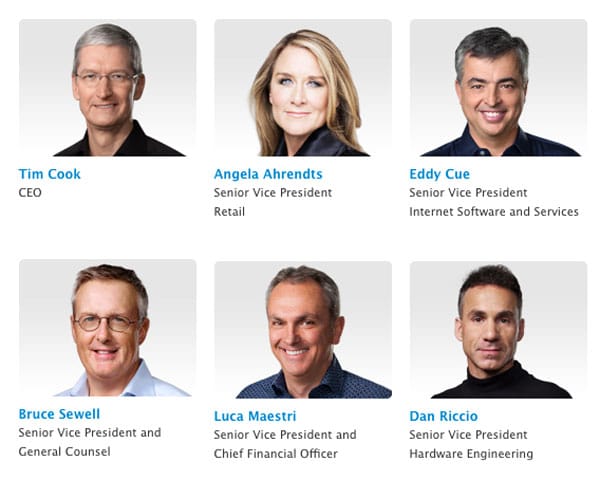 apple senior leadership