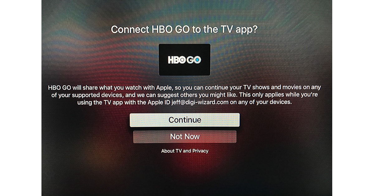 HBO Go Gets TV App, Single Sign On Support