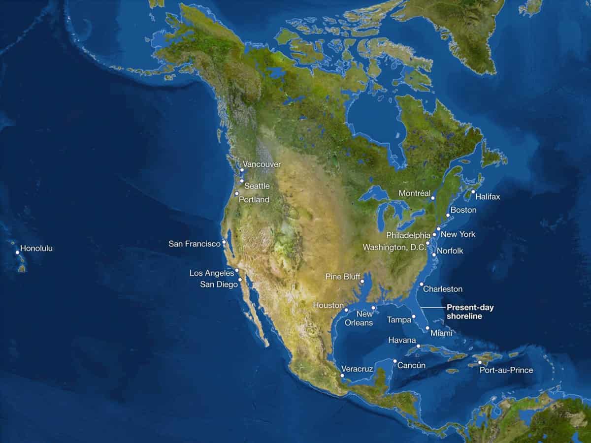 What Earth Would Look Like if All the Ice Melted