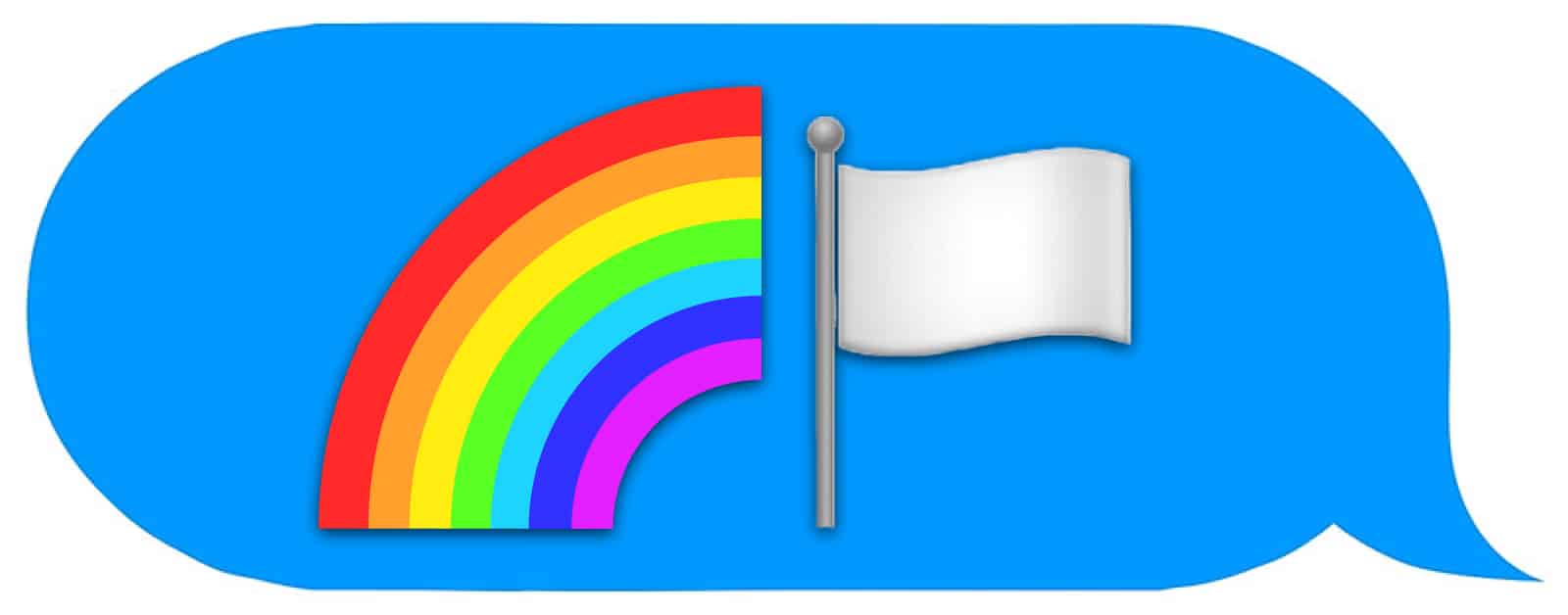 rainbow emoji message