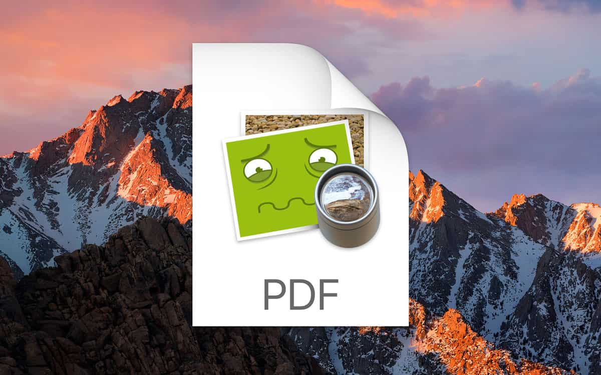 macos sierra pdf bugs