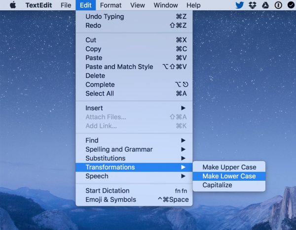 macOS: Using the Text