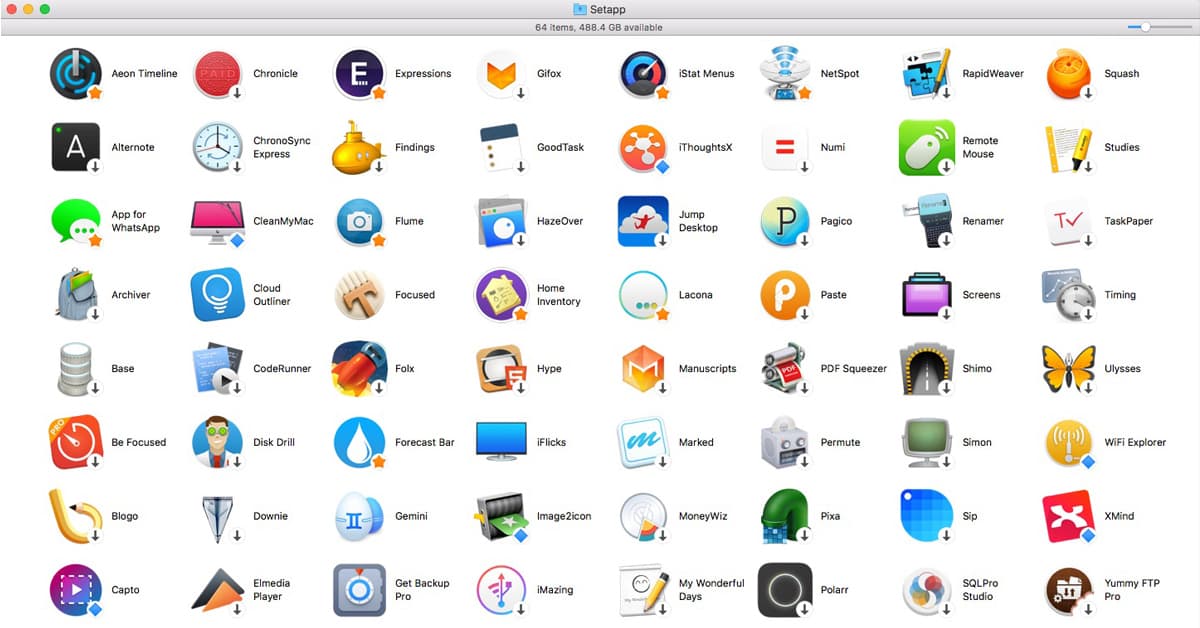 Setapp currently offers unrestricted use of 64 apps for $9.99/month.