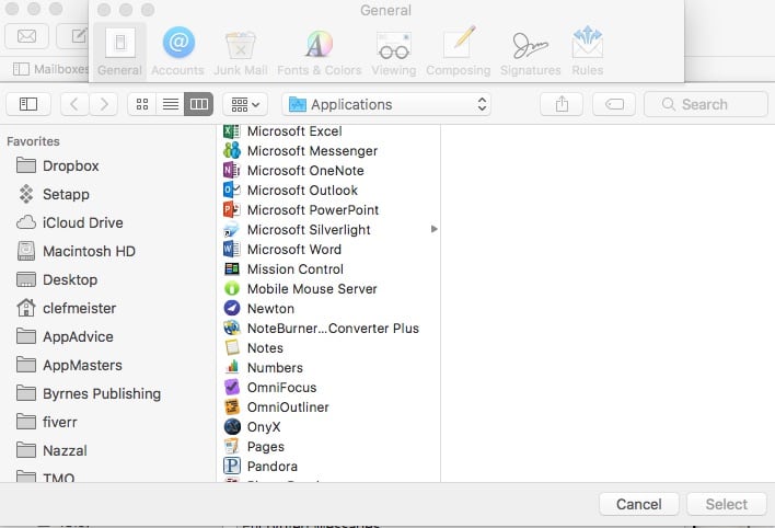 how to set default mail client mac os x how to set default mail client mac os x