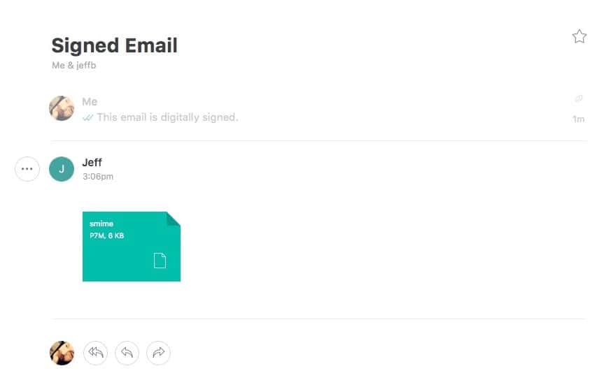 Encrypted email in Newton
