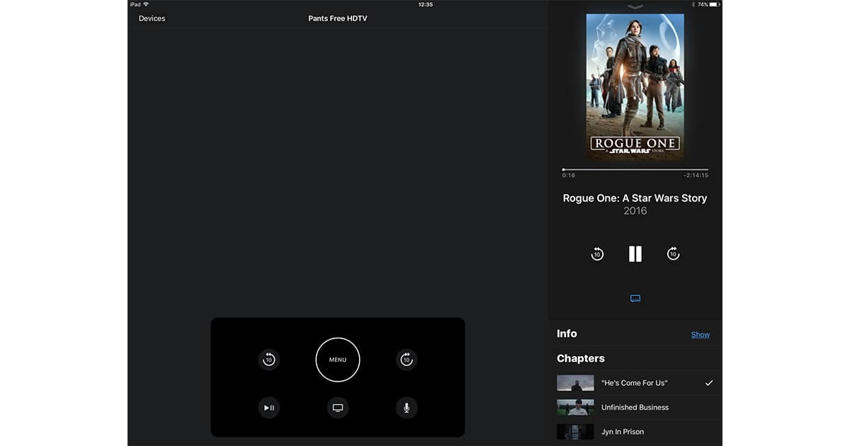 Apple TV Remote 1.1 adds iPad support