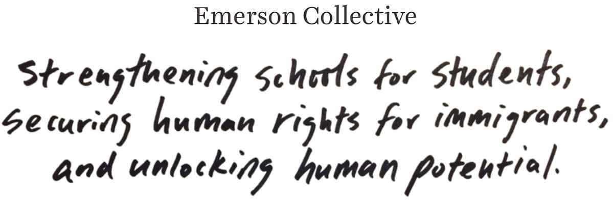 Emerson Collective Tagline