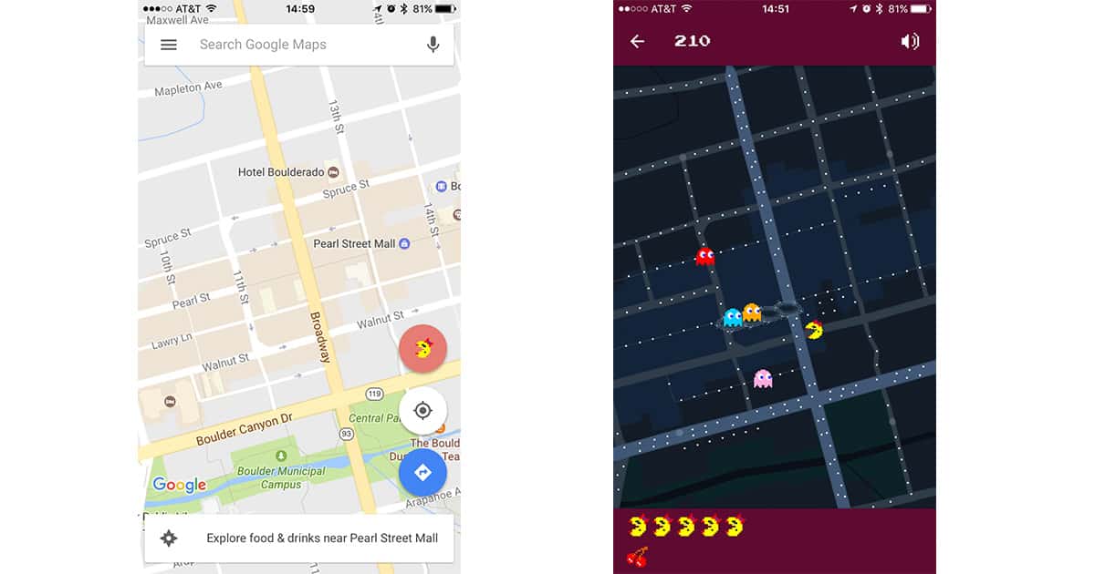 Google Maps Transforms Your City into Ms. Pac-Man for April Fools Day