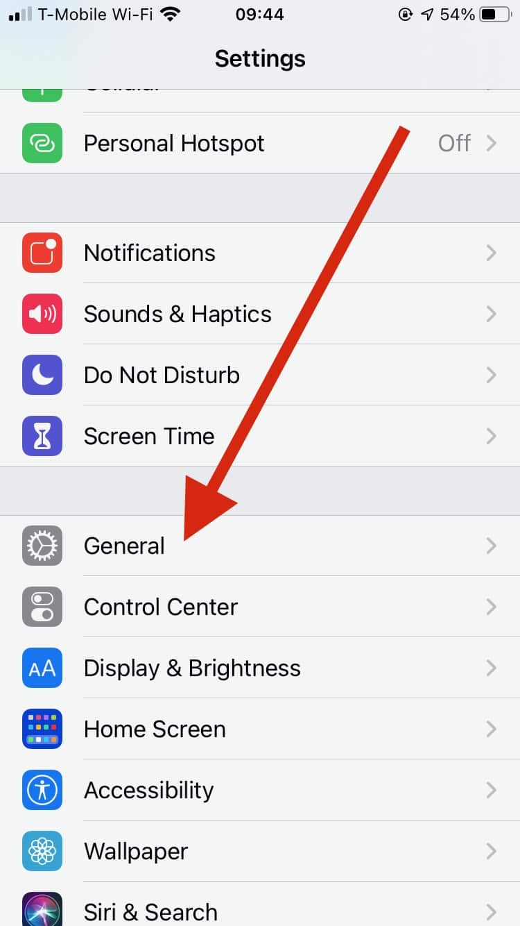 Settings app in iOS - sending encrypted email with iOS Mail